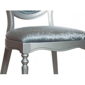 Стул AJ102-LE27 бархатный серо-голубой 