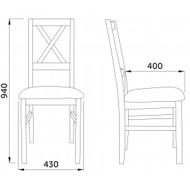 Деревянный стул Nilo