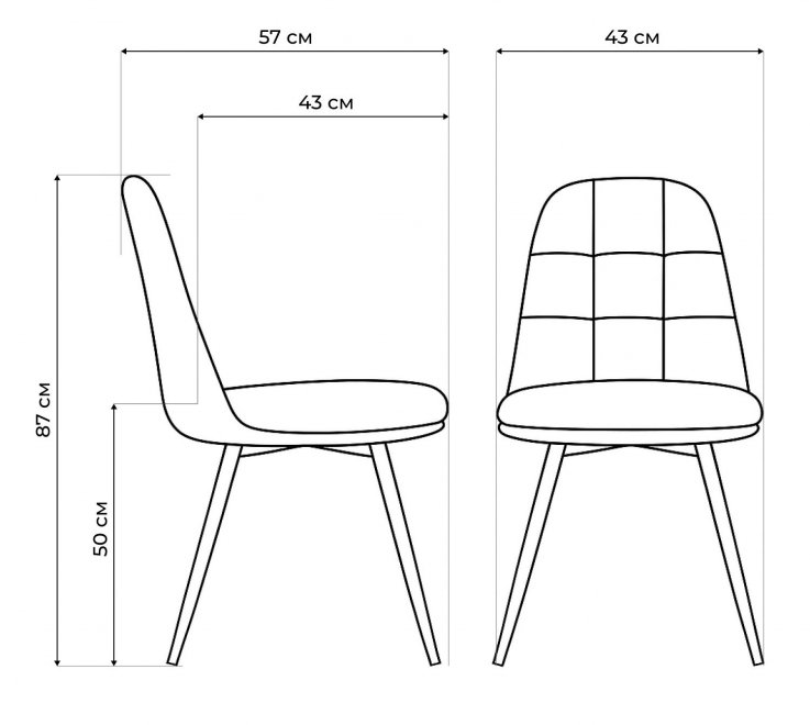 Комплект поворотных стульев Texas 1 светло-серый / черный 4 шт