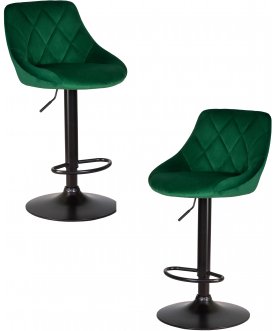 Комплект стульев Logan black зеленый