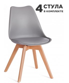 Деревянный стул Tulip mod. 73-1 серый (grey)
