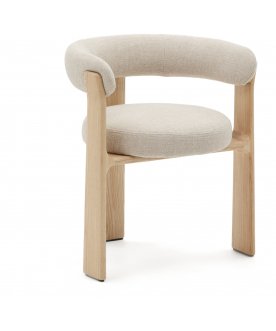 Стул-кресло Granite бежевое / натуральное