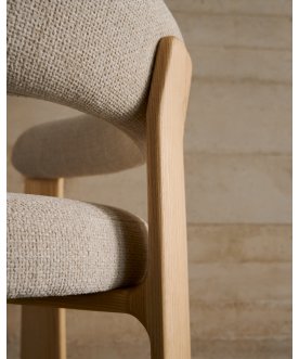 Стул-кресло Granite бежевое / натуральное