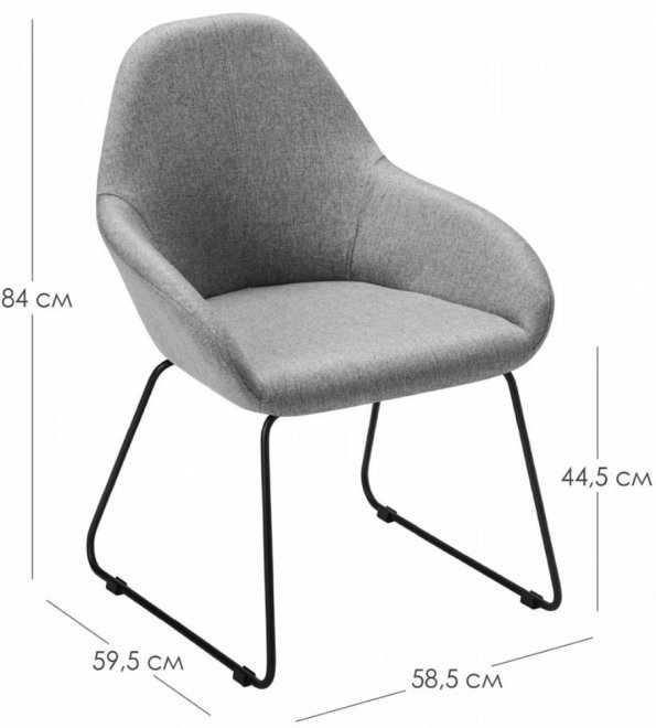 Кресло Kent Diag blue / линк