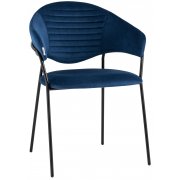 велюр синий