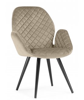 Стул-кресло Муат поворотное confetti silver / черный