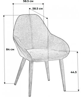 Стул на металлокаркасе Kent