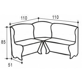 Кухонный уголок Аленка-3 малый