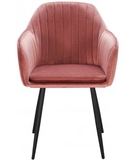 Стул-кресло Алфео пепельно розовый