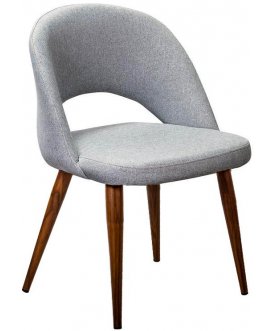 Кресло Lars серый / темное дерево