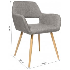 Стул на металлокаркасе Оливер