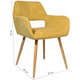 Стул на металлокаркасе Оливер