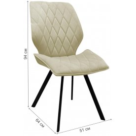 Стул на металлокаркасе Brabix Rombo CF-077