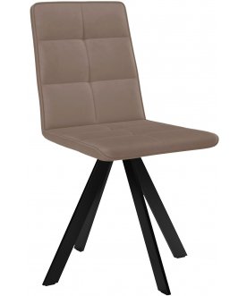 Стул на металлокаркасе DikLine 230 latte / черный