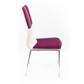 Стул F668 фиолетовый / белый