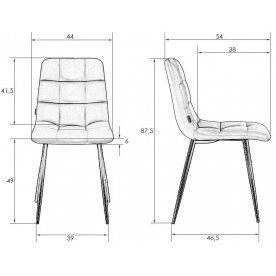 Стул на металлокаркасе 7094-LML Alex