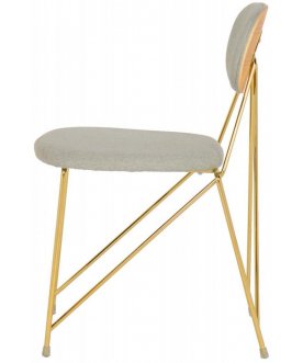 Дизайнерский стул Alice серый