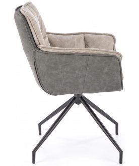 Стул-кресло K523 серый / черный