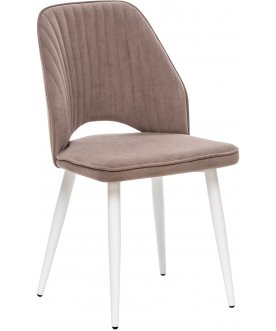 Металлический стул Арман латте / белый