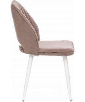 Металлический стул Арман латте / белый
