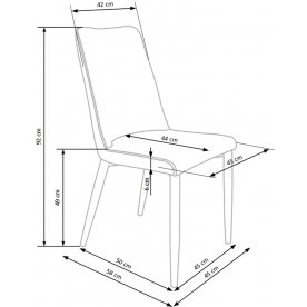 Стул на металлокаркасе K368