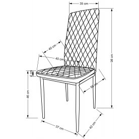 Стул на металлокаркасе K501