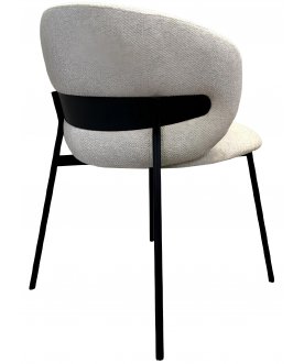 Дизайнерский стул Бол букле латте / черный каркас