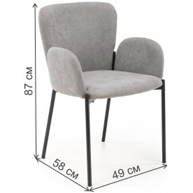 Стул на металлокаркасе K445