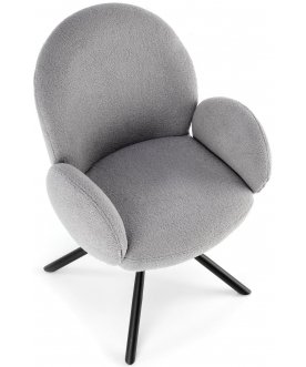 Дизайнерский стул K498 серый / черный