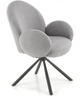 Стул дизайнерский K498 серый / черный