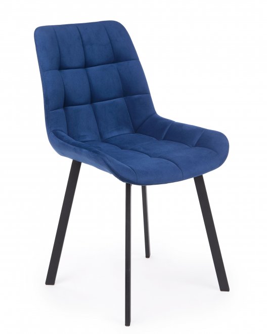 Стул на металлокаркасе Челси 360 П синий (zd 798) / черный
