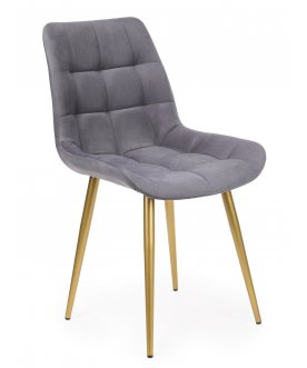 Стул на металлокаркасе Стронг темно-серый (zd 995) / золотой