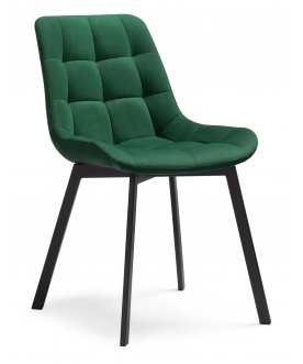 Стул на металлокаркасе Челси К зеленый велюр (velutto 33)
