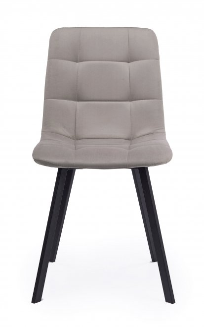 Стул на металлокаркасе Чилли латте / черный