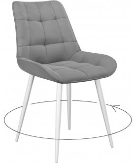 Стул на металлокаркасе DikLine 226 grey / белый