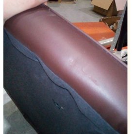 Стул на металлокаркасе Flor gray / brown / black