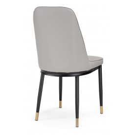 Стул на металлокаркасе Flor light gray / black