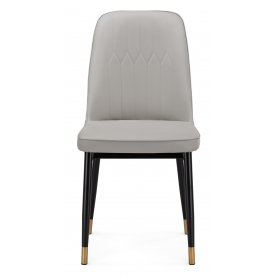 Стул на металлокаркасе Flor light gray / black