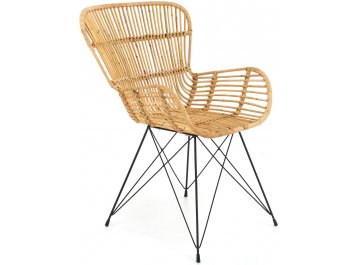 Стул на металлокаркасе K335 плетеный