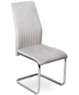 Стул на металлокаркасе Карли light grey /chrome 