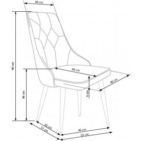 Стул на металлокаркасе K365
