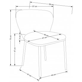 Стул на металлокаркасе Куме