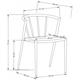 Стул на металлокаркасе Лараф