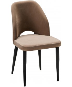 Стул на металлокаркасе Ledger diag beige / черный