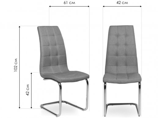 Стул на металлокаркасе LH-37 бархат beige 12B