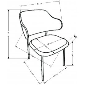 Стул на металлокаркасе Малои