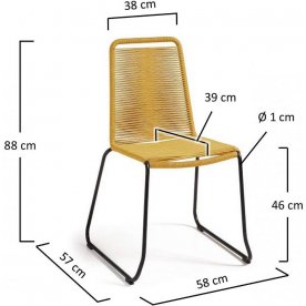 Стул на металлокаркасе Meagan