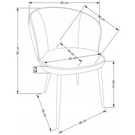 Стул на металлокаркасе Меин