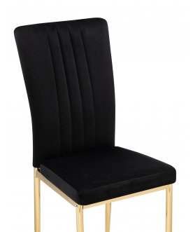 Стул на металлокаркасе Rek black /gold