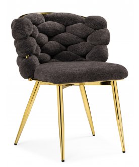Стул на металлокаркасе Rendi gold /  gray